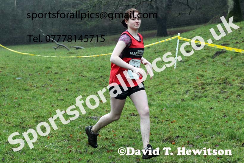Girls under-13s, NECAA Junior Cross Country Relays, Thornley Farm, Peterlee, Saturday, December 12th. Photo: David T. Hewitson/Sports for All Pics